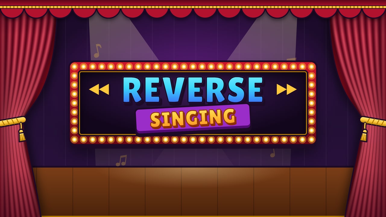 Reverse Singing voice controlled game cover